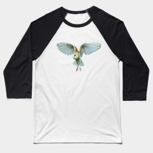 Hovering Barn Owl Baseball T-Shirt